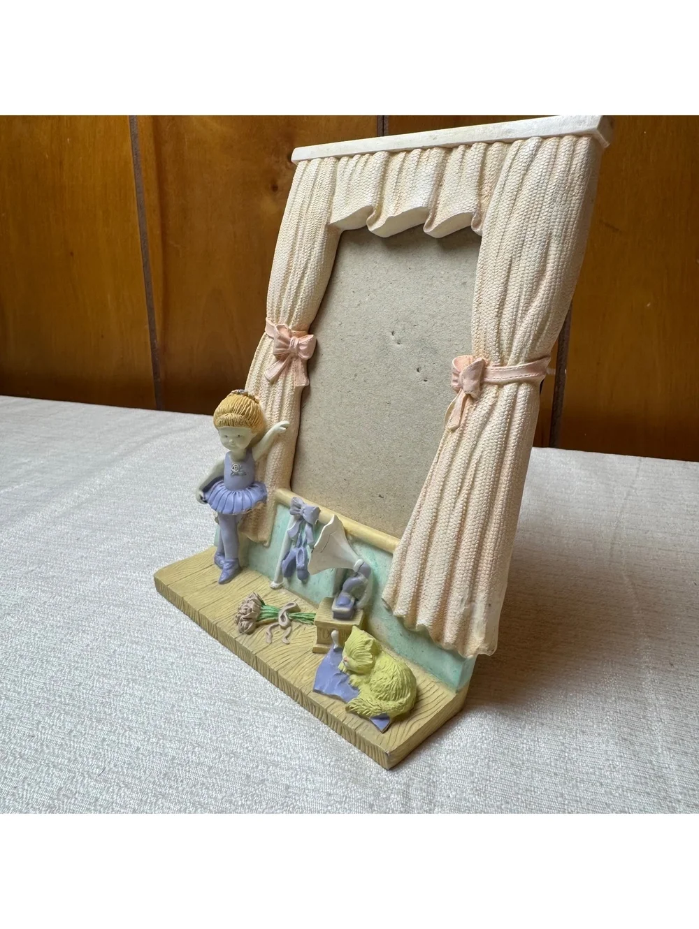 Vintage Ballerina 3.5x5 Picture Frame Ballet Dancer Nursery Decor